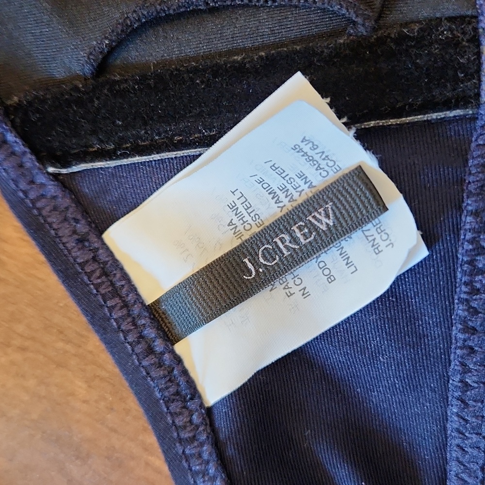 J. Crew Navy Ruffle Bikini Set - Picture 5 of 8